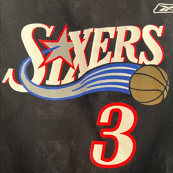 NBA Black and Red Sixers Jersey - Picture 2 of 6